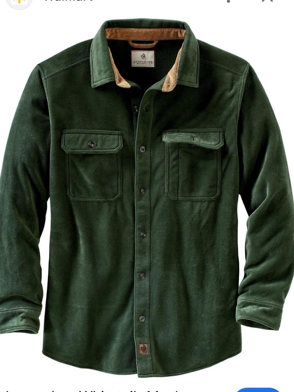 Legendary Whitetails Men’s Navigator Fleece Button Up Jacket Size: L